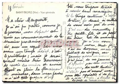Saint-Tropez (Var) — Widok ogólny — Wydawnictwo Art Martel, nr 641 — Rewers