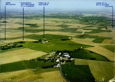 Champ de Waterloo — Vue aérienne — Imprimeur Gobiet