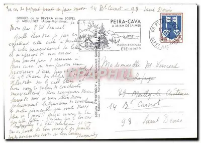 Gole di Bevera — tra Sospel e Moulinet — Éditions Photoguy — Verso