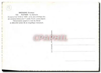 Pleyben — O Calvaire — editor LE DOARÉ, fot. Chateulin — Verso