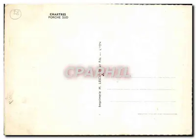 Chartres — Wschodnie wejście — Drukarnia M. Lescuier i Synowie — Rewers