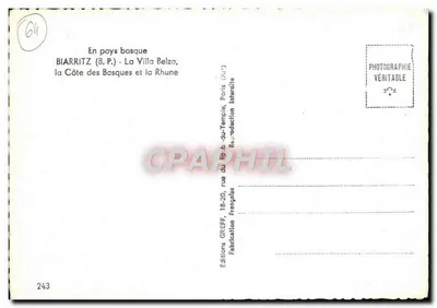 Biarritz — Villa Belza — Wydawnictwo Greff — Rewers