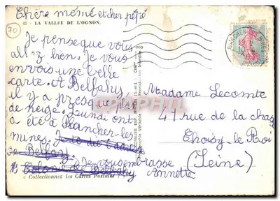 A Vale do Ognon — Encontro dos Pescadores — Editor C. Léonard & Cie, n°43 — Verso