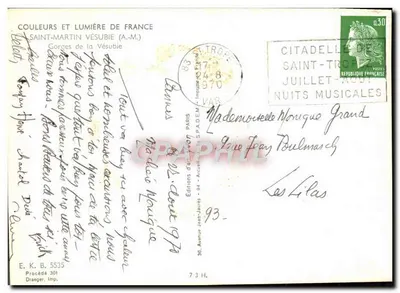 Gorges van de Vésubie — Saint-Tropez — Edities d'au Jour — Achterkant