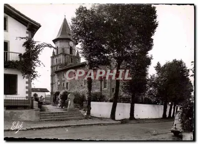 A Igreja de Ainhoa — País Basco — Editor L. Chalagneau, n° 10.240