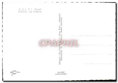 Calvi (Corsica) — La Cittadella — Edizioni « La Cigogne » — Verso