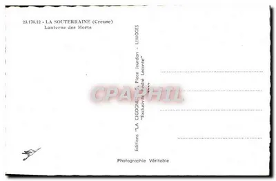 La Souterraine (Creuse) — Lanterne des Morts — Wydawnictwo Véritable — Rewers