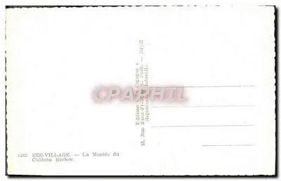 EZE-VILLAGE — Wspinaczka na Zamek Barlow — Wydawnictwo Saint-François de Paul — NICE — Rewers