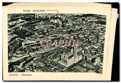 Hôtel Excelsior — Sienne — éditeur S.E.P.I.T. Firenze — Verso