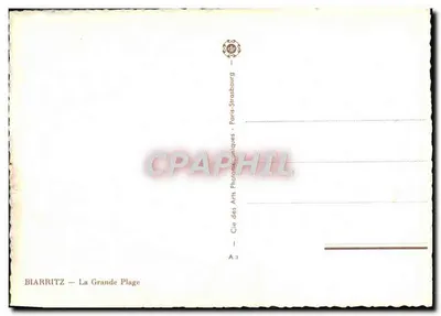 Biarritz — La Grande Plage — M. Vivier — Verso