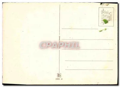 Paesaggio con ponte in pietra — disegno a acquarello — editore M. Bore & Cie, Parigi, n° 2903 H — Verso