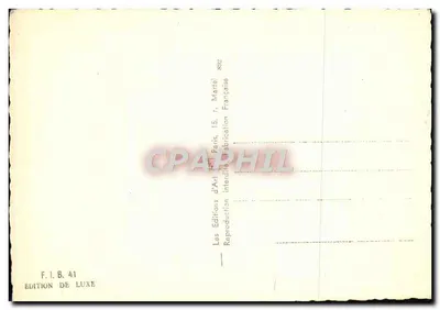 Bendresse de uma manhã — cena de floresta nebulosa com barco — F.I.B. 41, Edição de Luxo — Verso