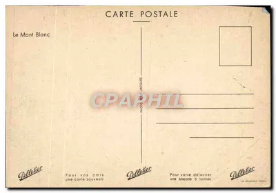 Mont Blanc — widok panoramiczny z polami maku — Pelletier, Annecy — Rewers