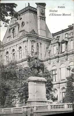 Paris — Estátua de Étienne-Marcel — editor não identificado