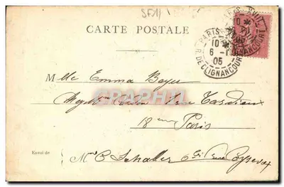 Paris — O Palácio do Luxembourg — editor não identificado, número de série não visível — Verso