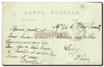Paris – Jardim do Luxembourg — M. J. — n° 540 — Verso