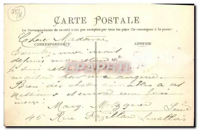 Paryż — Arc de Triomphe — Wydawnictwo M. J., Paryż — Rewers