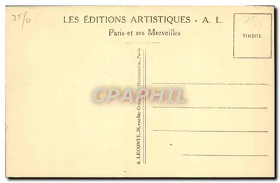 Notre-Dame - Stalles do Coro — Catedral de Paris — A. L. n°17 — Verso