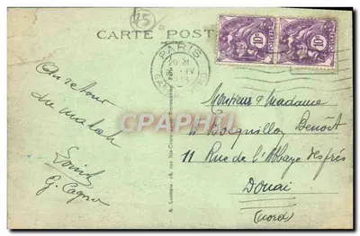 Parijs — De Conciergerie — A.L. uitgever — Achterkant
