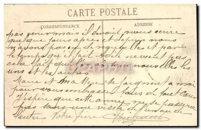 Inundaciones de París (Enero 1910) — Las Pasarelas Rue de Bonne — LL — Reverso