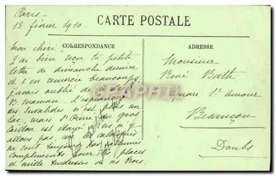 Inundaciones de París — Ferrocarril de los Inválidos — LL n°85 — Reverso