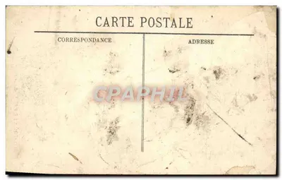 Tarjeta postal antigua Inundaciones de París, La Rue des Ursins — Reverso