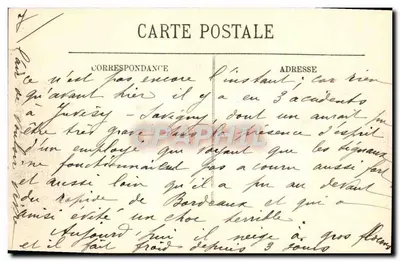 Inundações de Paris (Janeiro 1910) — A Linha dos Invalidos — L.I. — Verso
