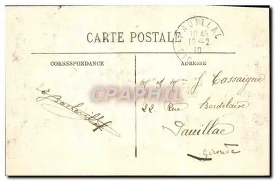 Inundações de Paris (Janeiro 1910) — A Câmara dos Deputados — LL. — N° 201 — Verso