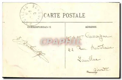 Inundações de Paris — Janeiro 1910 — Rue de Bourgogne — LL. — N° 204 — Verso