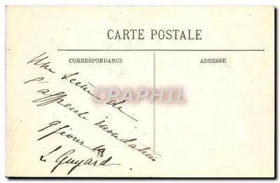 Inundações de Paris (Janeiro de 1910) — Na Estação Saint-Lazare — LL. — N° 208 — Verso