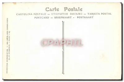 Paleis van Versailles — Galerij van de Spiegels, waar op 28 juni 1919 het Vredesverdrag tussen de Geallieerde Macht en Duitsland werd ondertekend — Oude Installaties Créteil en Cie, Parijs — Achterkant