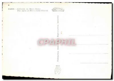 Paris - A Abside de Notre-Dame - Editora: Textichrome — Verso
