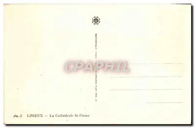 Lisieux — Katedra św. Piotra — wyd. Cap — Rewers