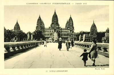Temple d'Angkor-Vat — Exposition Coloniale Internationale — Paris 1931 — Blanche, Archs.
