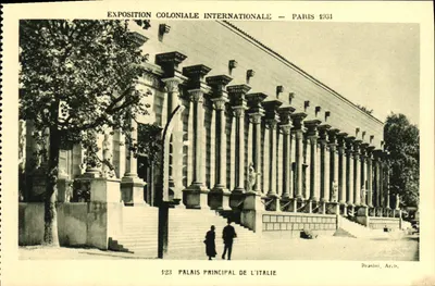 Palácio Principal da Itália — Exposição Colonial Internacional — Paris 1931 — Brasini, Arq.