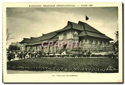 Pavilhão Holandês — Exposição Colonial Internacional — Paris 1931 — Editor Braun & Cie