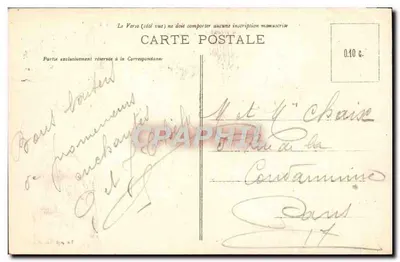 MONT-ST-MICHEL — Widok na Courtine i Wieżę Północną — W tle, plaże — Wydawnictwo Pasteur, nr 360 — Rewers