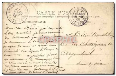 No dia seguinte à batalha de Champigny — E. Faciolle, fot. Art., Le Perreux — Verso