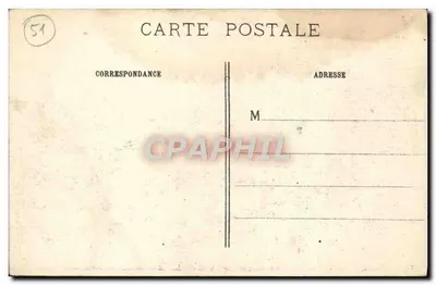 SUIPPES — Ogólny widok po Wielkiej Wojnie 1914-15 — Duża dzwonia w kościele upadła z jej drabiną — IMP. BAUDINIÈRE, VANTERIE — Rewers