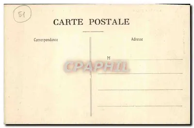 Boursault — O Castelo (Lado Norte) — J. Bracquemart, Épernay — Verso