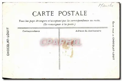 Mont Saint-Michel - Promenadę — wydawca Chocolat-Louit, nr 170 — Rewers