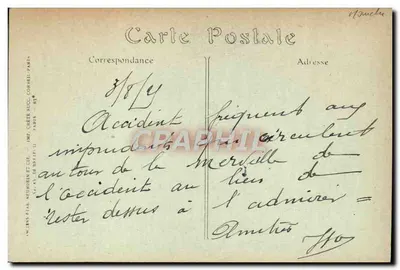 Paul Capellani — Enlizé nas Grèves do Monte Santo Michel — Imp. Grézieux, Paris — Verso