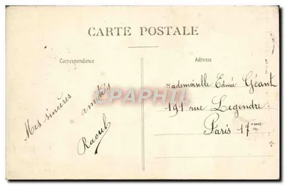 Reims — Katedra (Fasada) — Wydawca nieznany, numer serii 35 — Rewers