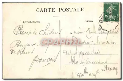 Reims — Túmulo de São Rémi — Editor Anônimo, n° 134 — Verso