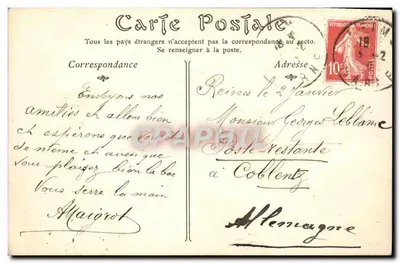 Reims — La Place Royale et la Rue Colbert — E. Granvilllon, Reims, n° 198 — Rewers