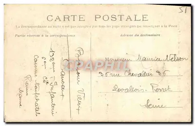 Reims — Kościół Świętego Remigiusza — Wielki portal — Wydawca Kartek Pocztowych — Rewers