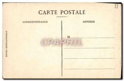 Saint-Nicaise e o Sorriso de Reims — antes do incêndio — Edição Reims-Catedral — Verso