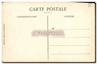 Reims — Le grand comble de la Cathédrale avant la guerre — Édition Reims-Cathédrale — Verso