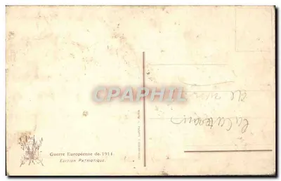 Zniszczenia katedry w Reims — Według G. Fraiponta i 'Illustration' — n°1753 — Rewers