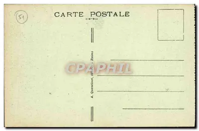 Reims — A Catedral — O Belo Deus. Portal do Julgamento Final. — A. Quentinuet, editor, Reims, n°197 — Verso